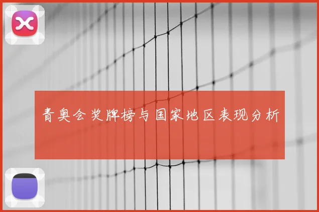 青奥会奖牌榜与国家地区表现分析